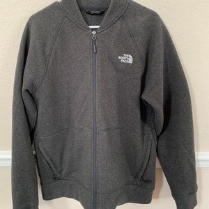 Men’s Gray North Face Zip-Up